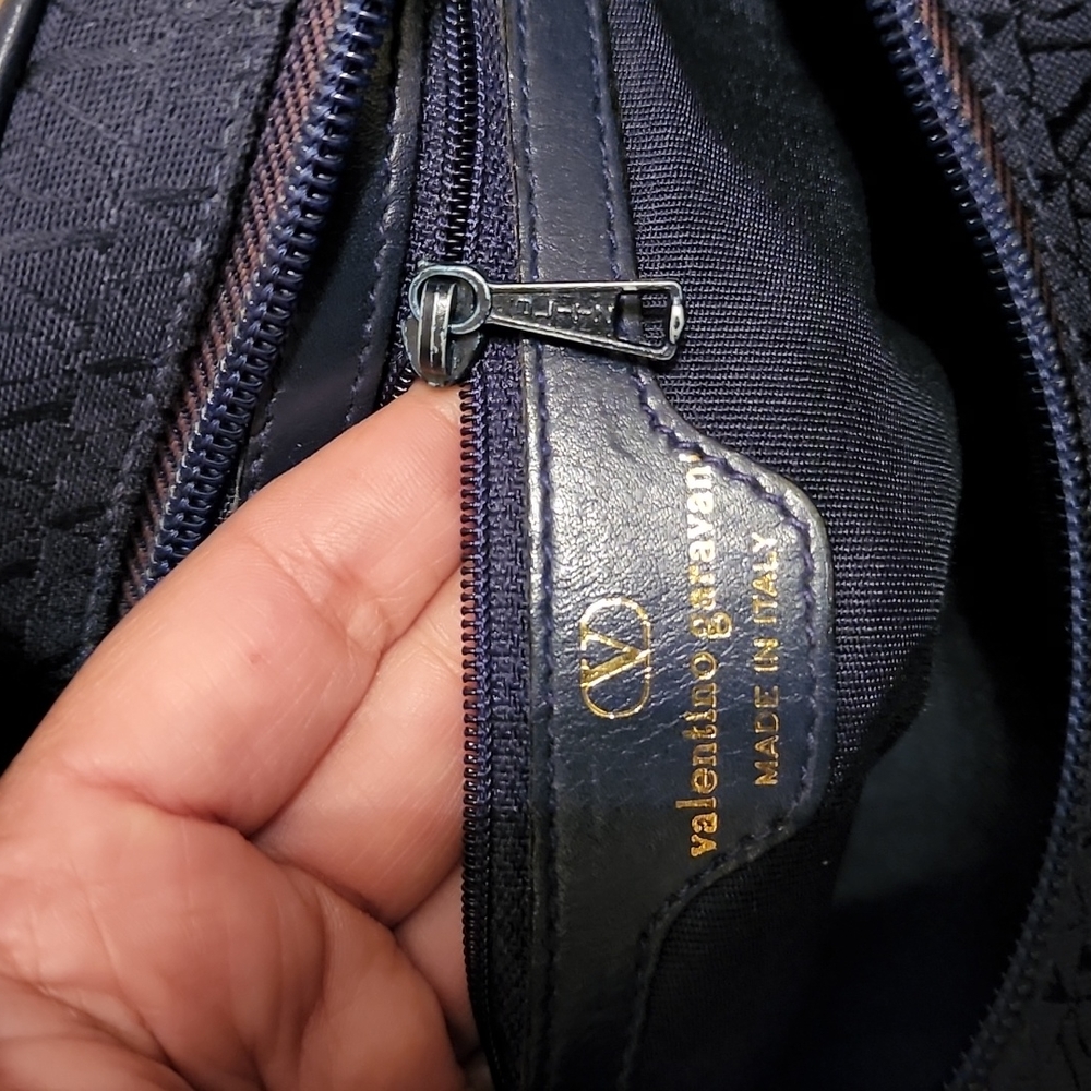 Valentino Garavani Monogram Canvas and Leather Crossbody Bag - Picture 16 of 16